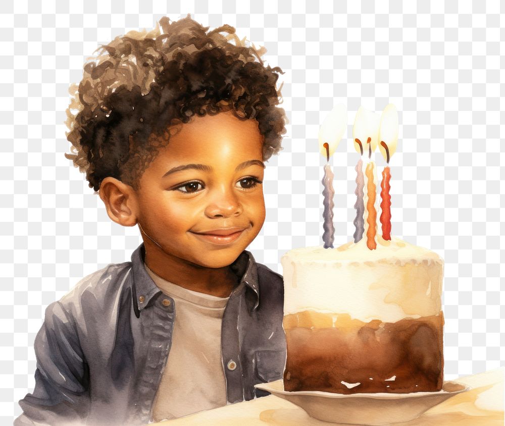 PNG Dessert candle party child. AI generated Image by rawpixel.