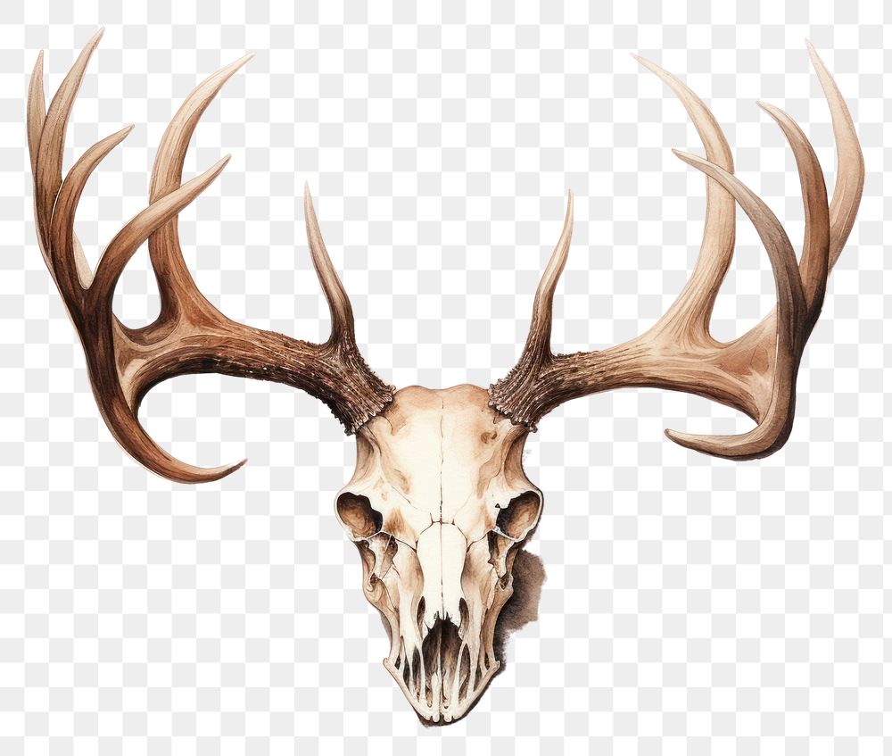 PNG Antler animal mammal taxidermy. AI generated Image by rawpixel.