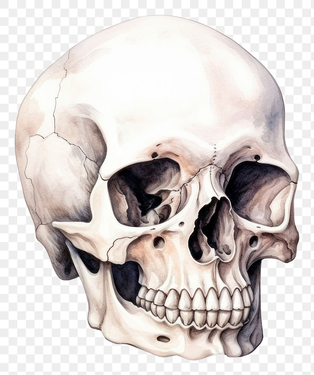 PNG Human white background anthropology human skull. AI generated Image by rawpixel.