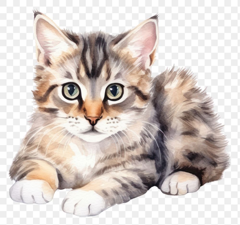 PNG Mammal animal kitten manx. AI generated Image by rawpixel.