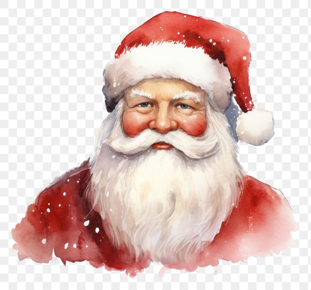 PNG Christmas white background santa claus celebration