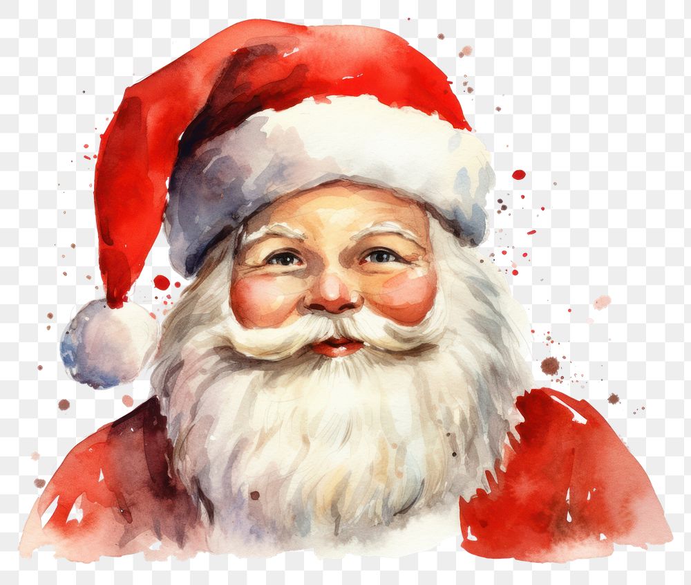 PNG Portrait white background santa claus celebration. 