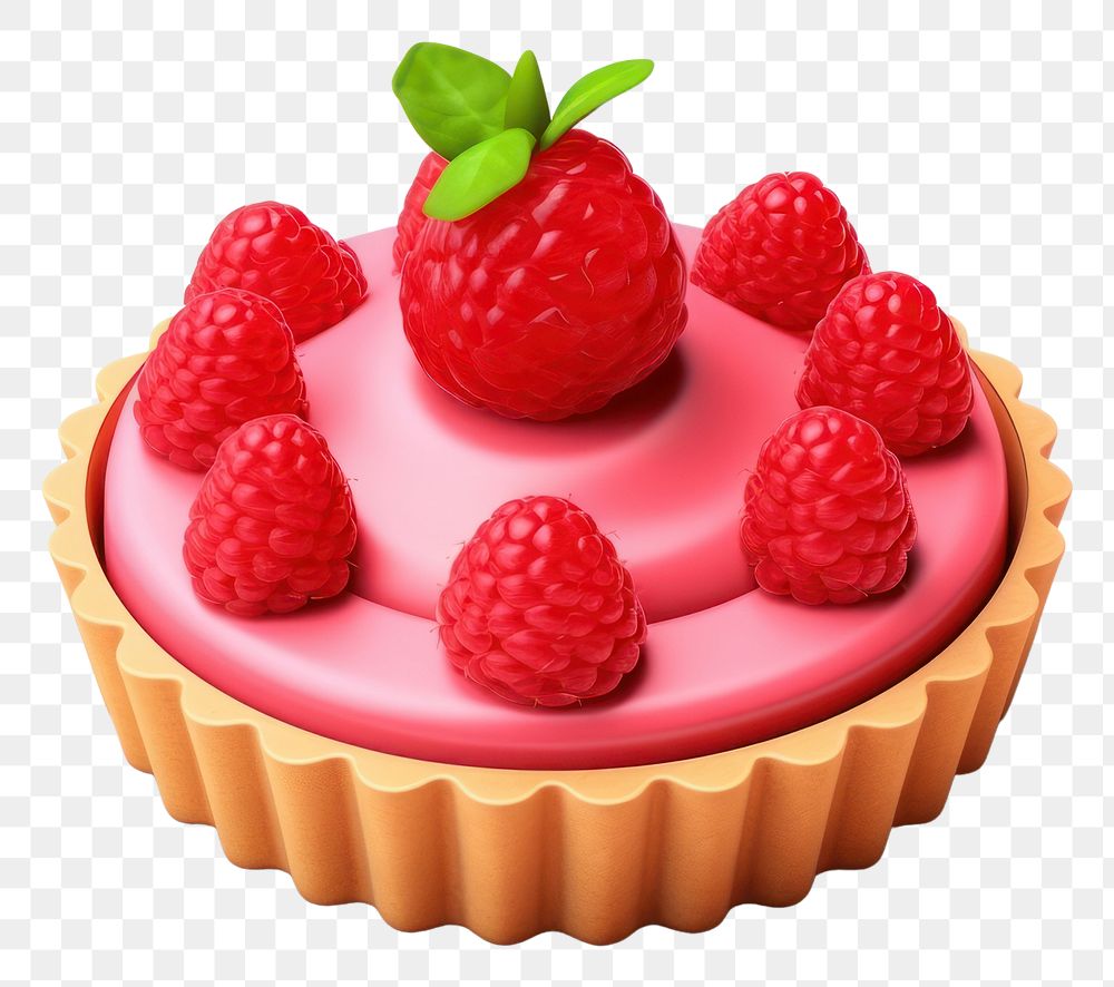 PNG Raspberry dessert cupcake fruit. 