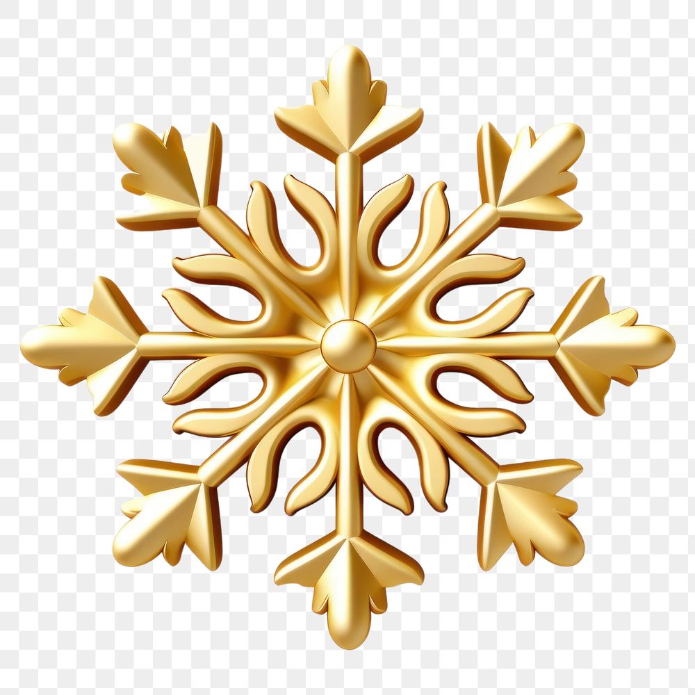 PNG Gold snow snowflake white. AI generated Image by rawpixel.