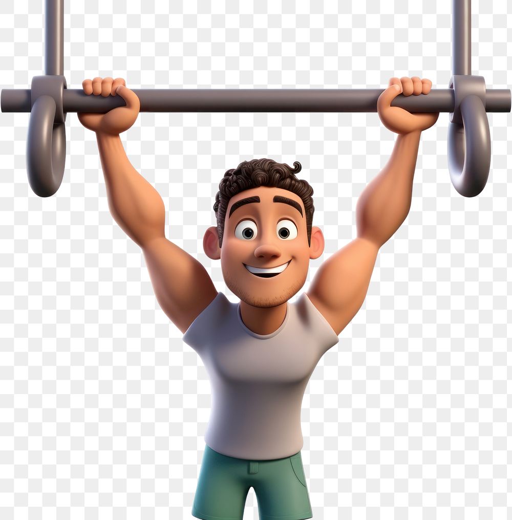 PNG Sports exercising cartoon transparent background. AI generated Image by rawpixel.