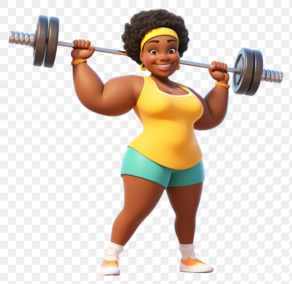 PNG Sports cartoon gym white background. AI generated Image by rawpixel.