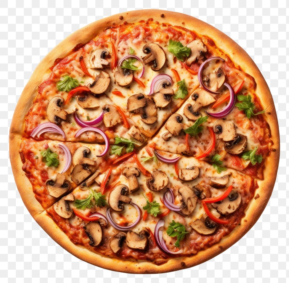 PNG Pizza food transparent background vegetable. AI generated Image by rawpixel.