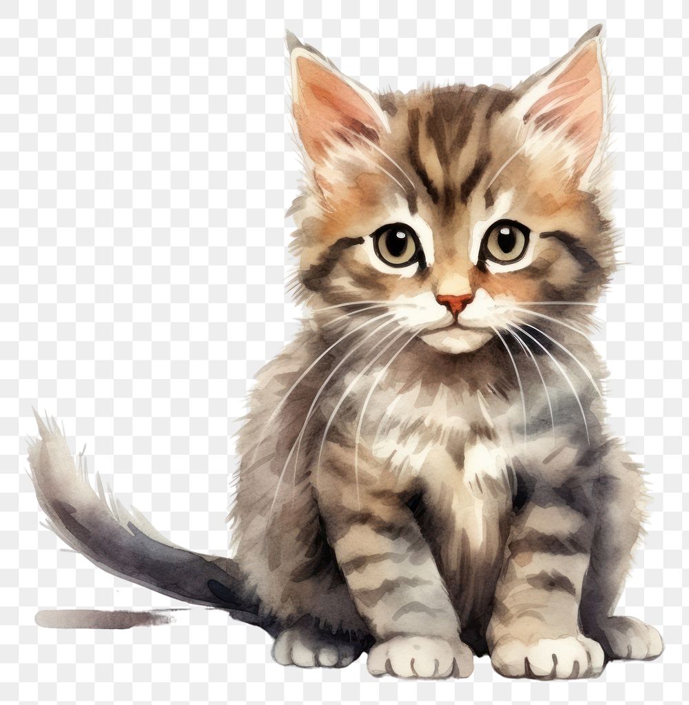 PNG Mammal animal kitten pet transparent background