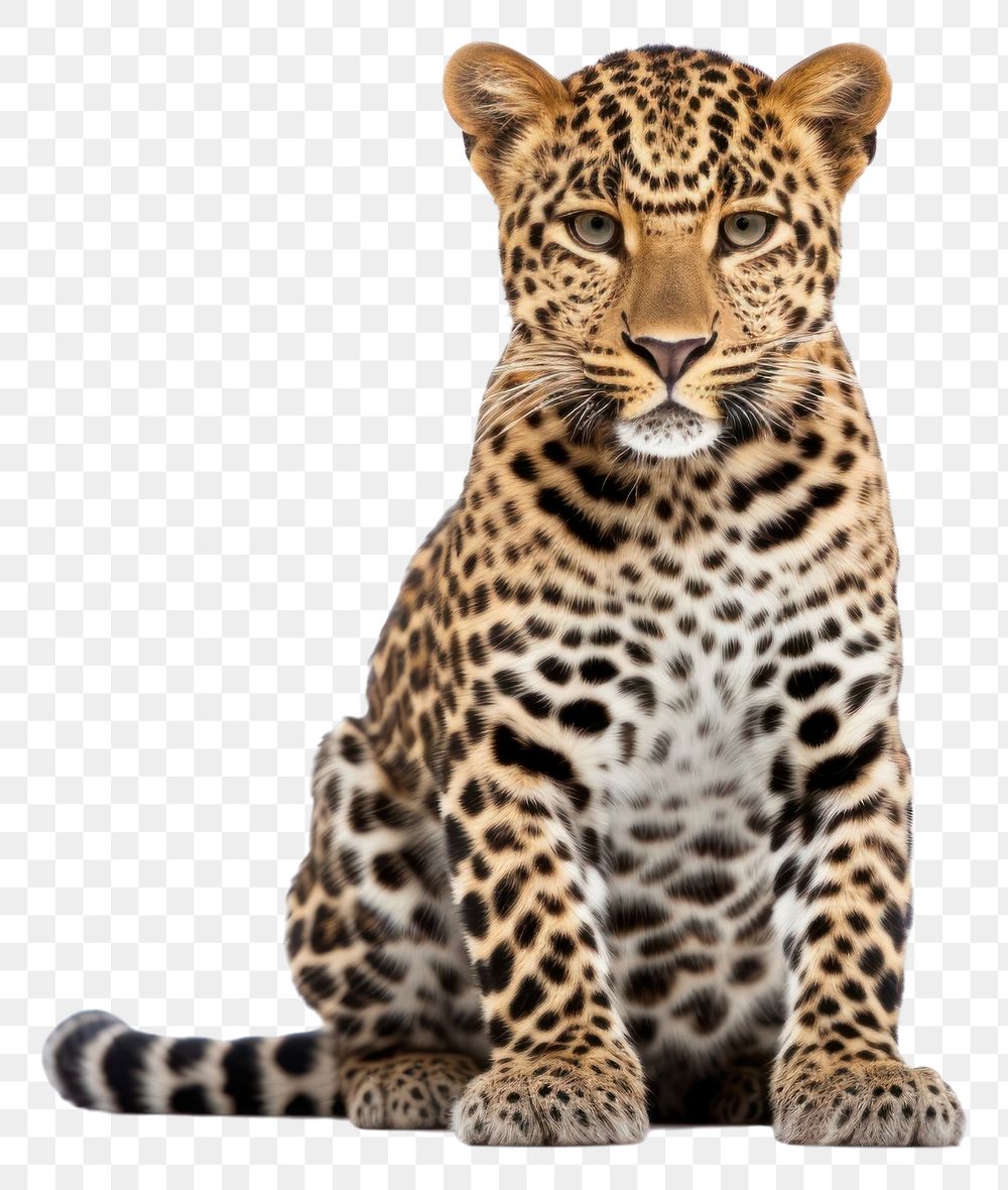 PNG Leopard wildlife cheetah animal. 