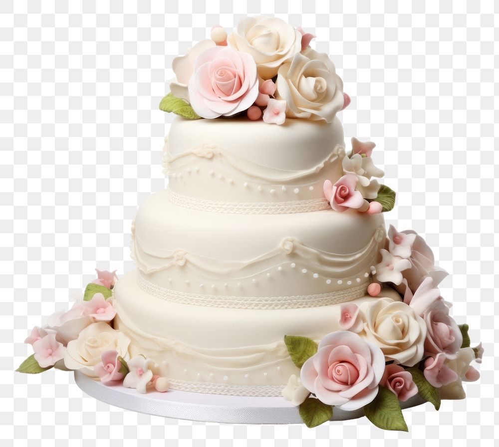 PNG Wedding cake dessert flower. AI generated Image by rawpixel.