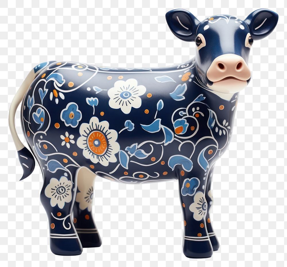 PNG Art cow livestock mammal transparent background