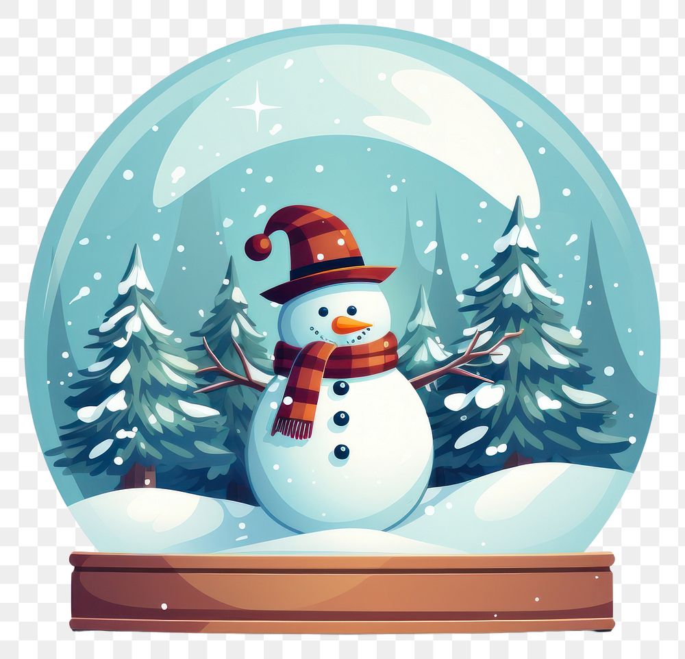 PNG Snowman winter representation transparent. 