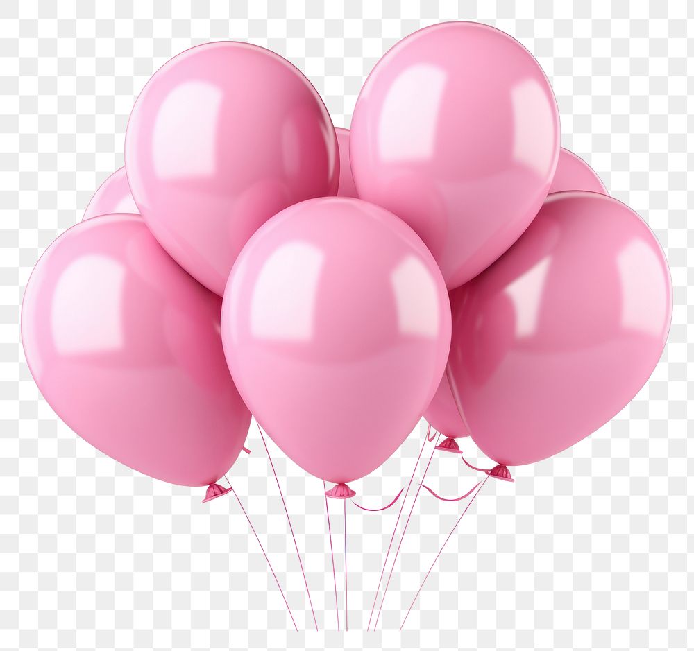 PNG Balloon pink transparent background anniversary. 