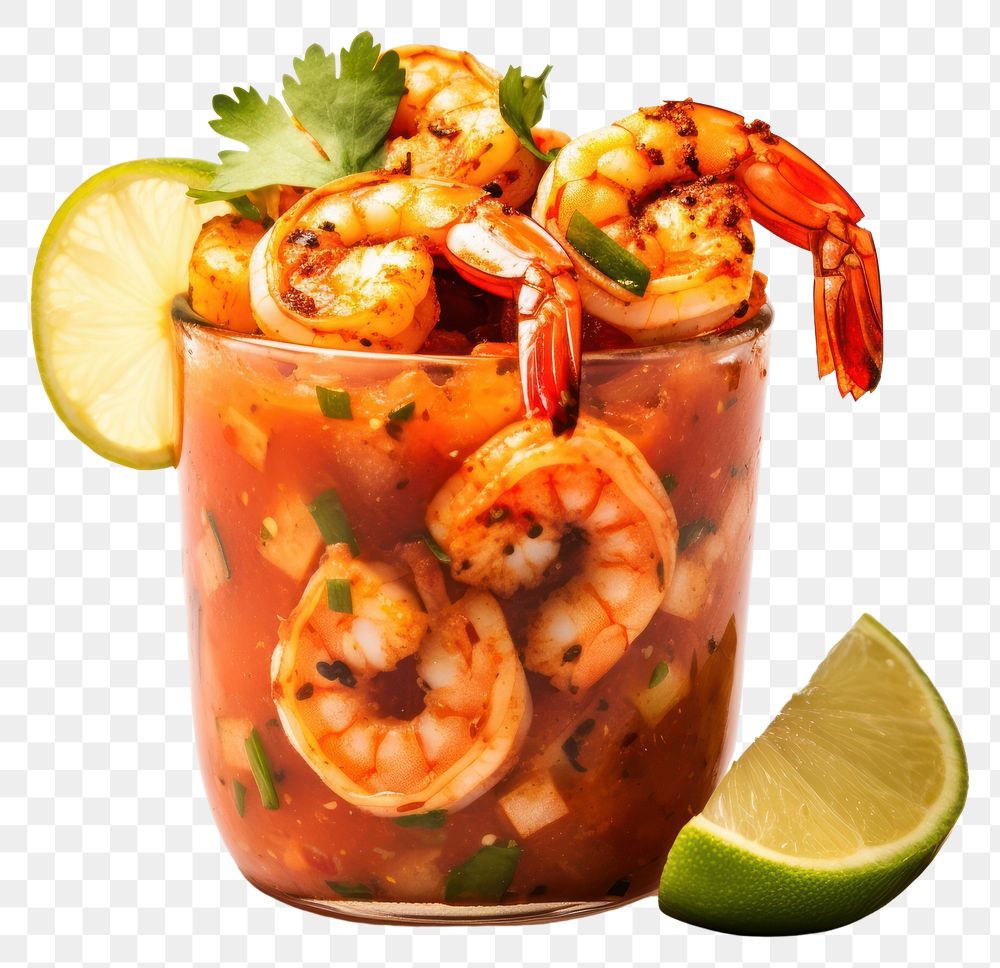 PNG Shrimp cocktail seafood fruit. AI generated Image by rawpixel.
