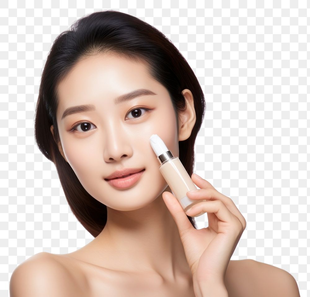 PNG Lipstick applying adult woman. AI generated Image by rawpixel.