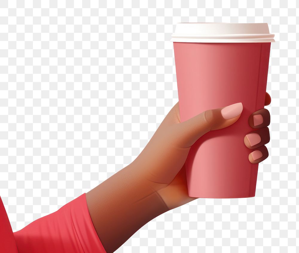 PNG Coffee cup drink hand. AI generated Image by rawpixel.