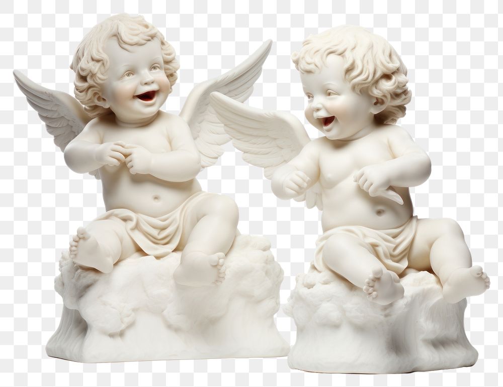 PNG Figurine angel representation creativity. AI generated Image by rawpixel.