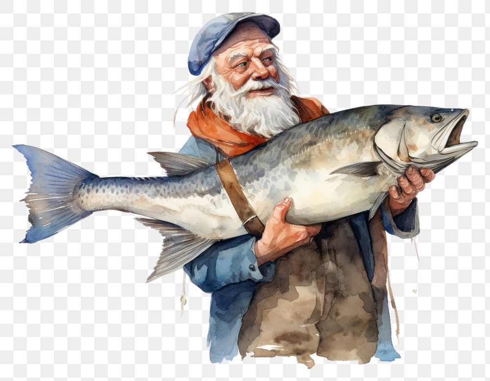 PNG Fishing animal photography recreation. AI generated Image by rawpixel.