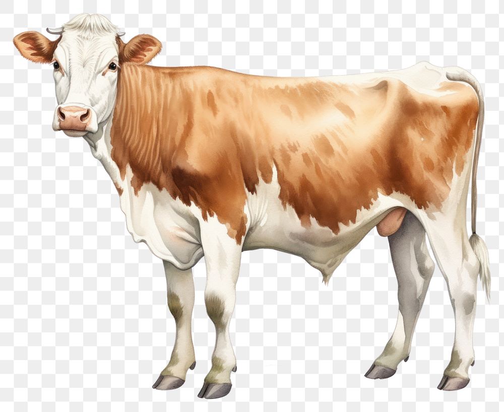 PNG Cow livestock mammal cattle. AI generated Image by rawpixel.