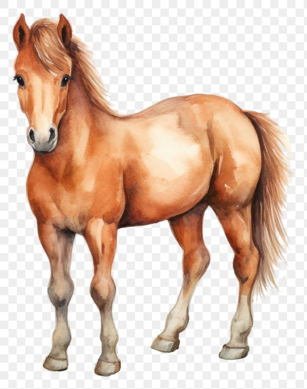 PNG Horse cartoon mammal animal. AI generated Image by rawpixel.