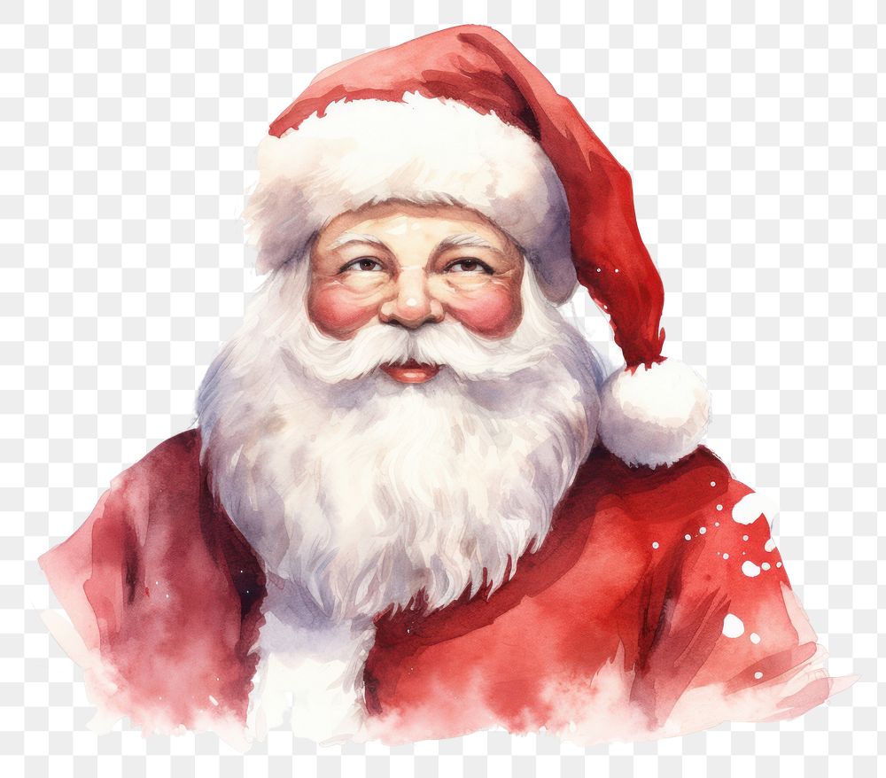PNG Christmas portrait santa claus celebration. AI generated Image by rawpixel.