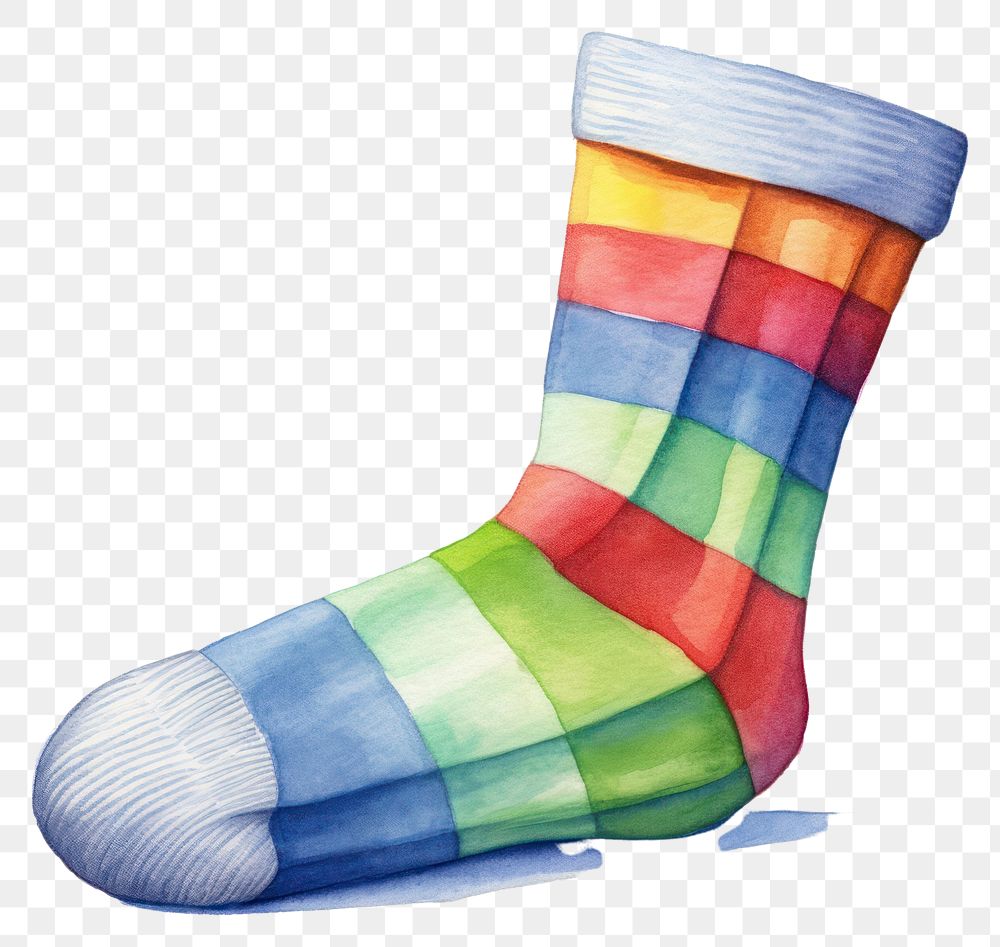 PNG Sock creativity footwear clothing. AI generated Image by rawpixel.