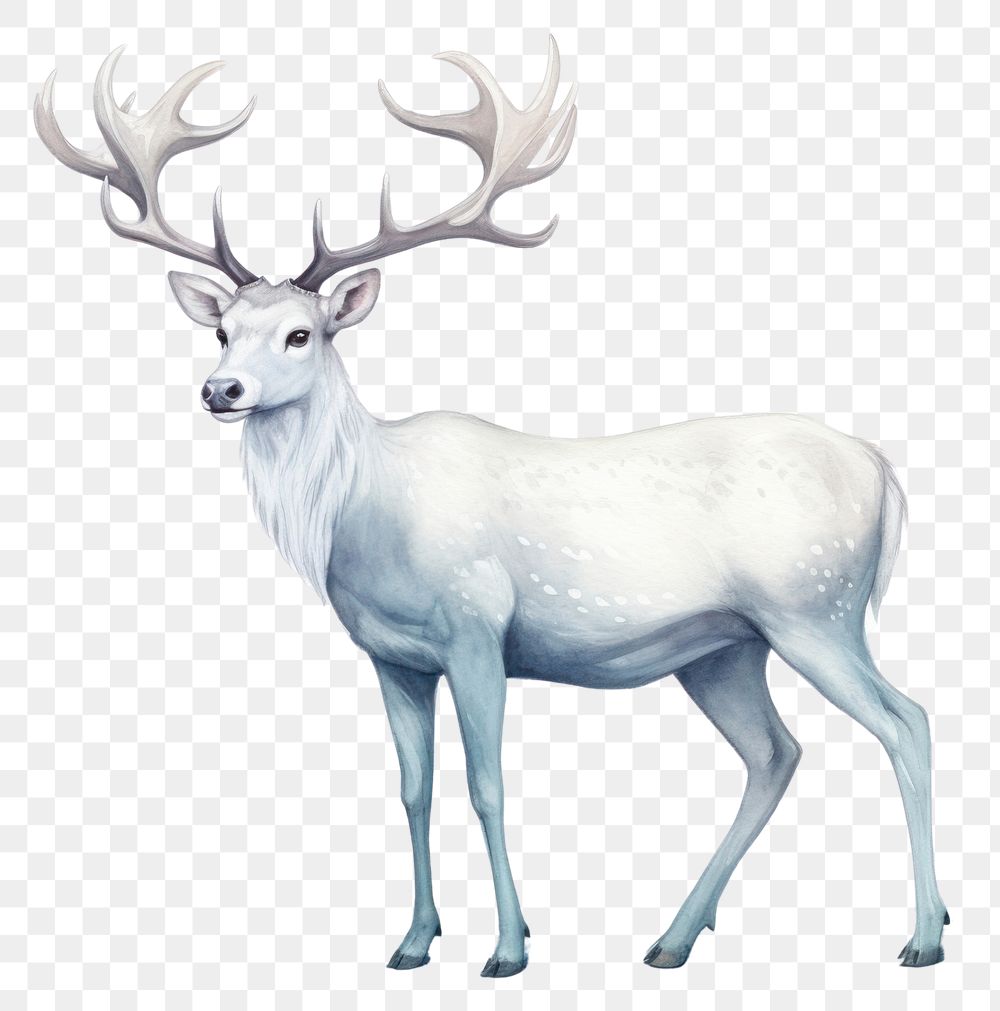 PNG Wildlife animal antler mammal. AI generated Image by rawpixel.