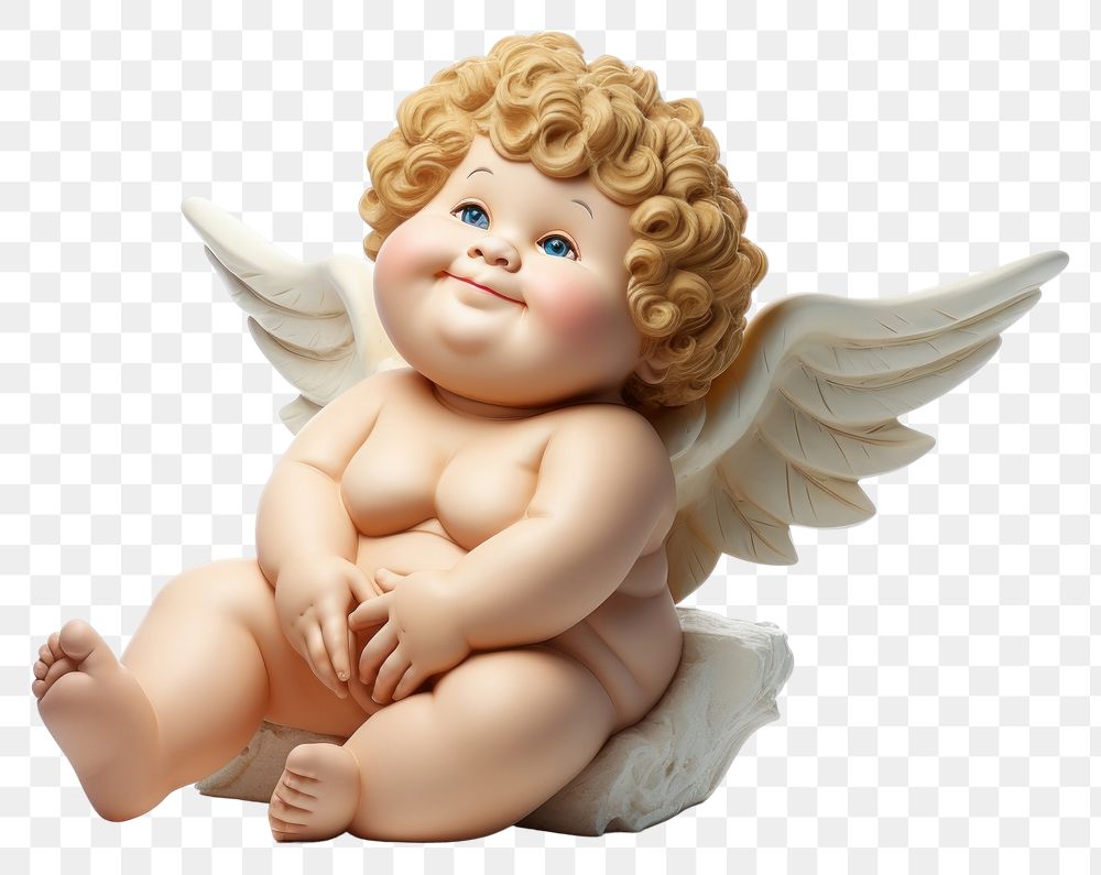 PNG Angel doll baby toy. AI generated Image by rawpixel.
