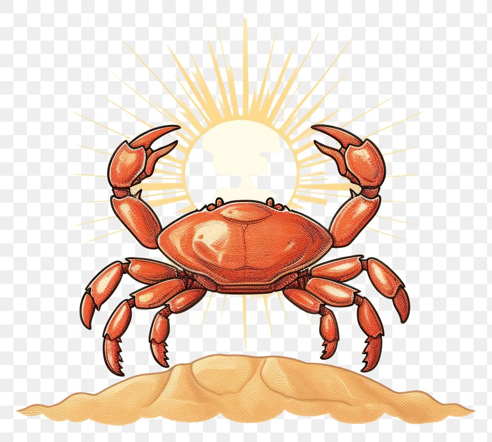 PNG Crab seafood animal invertebrate. AI generated Image by rawpixel.