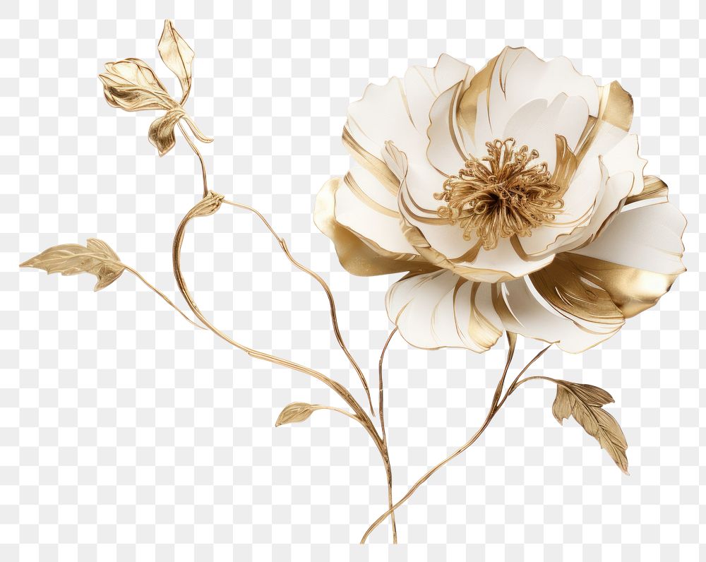 PNG Flower plant white rose. 