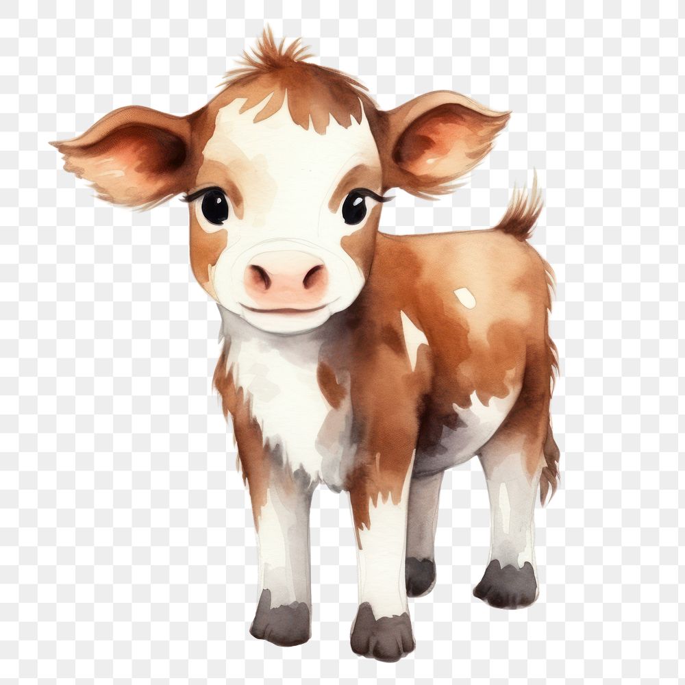 PNG Cow livestock mammal animal. AI generated Image by rawpixel.