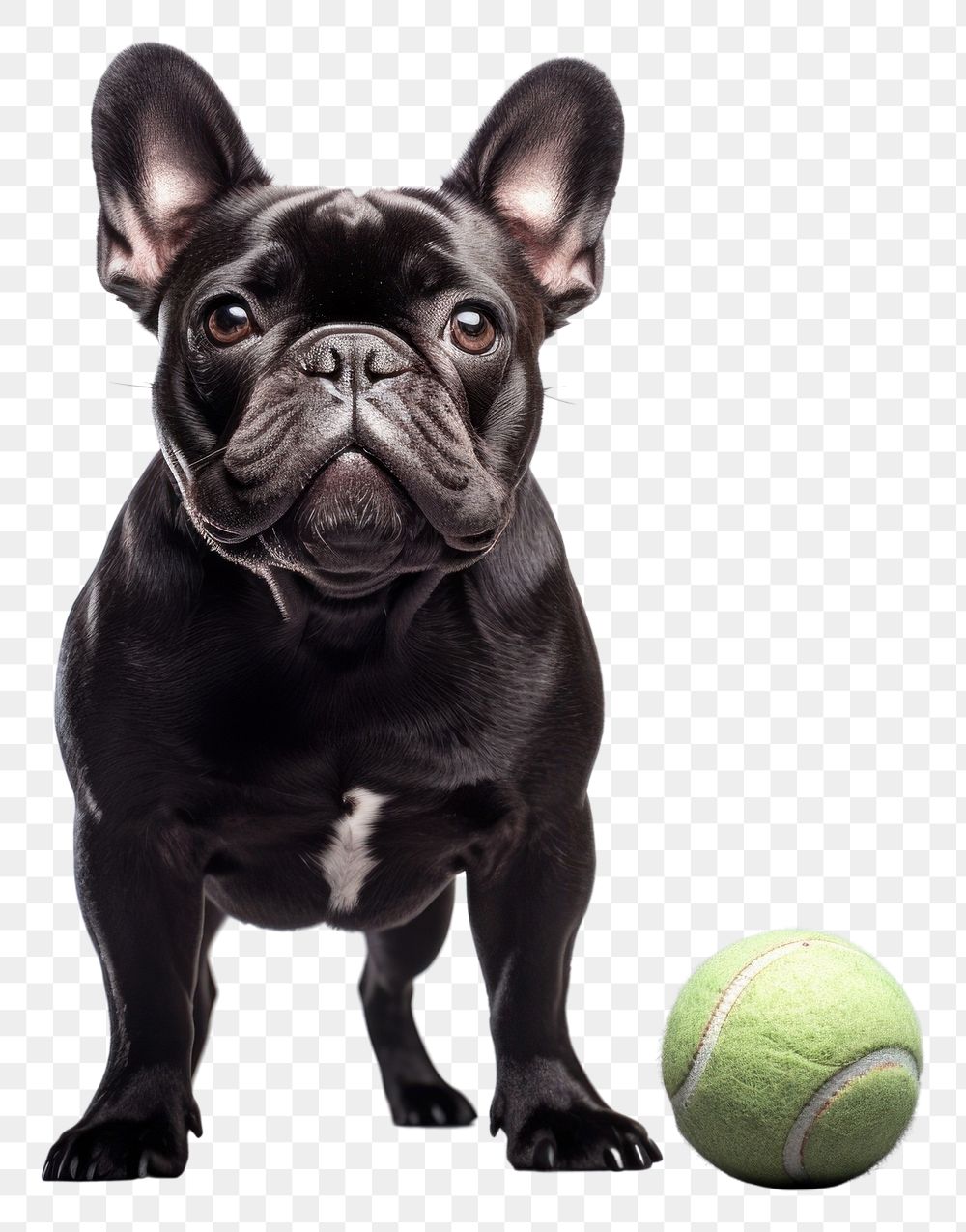 PNG Bulldog mammal animal tennis. AI generated Image by rawpixel.