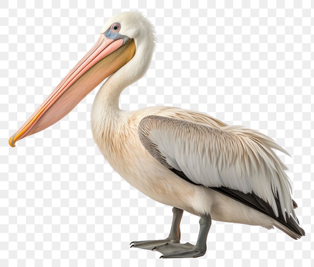 PNG Pelican animal bird white background