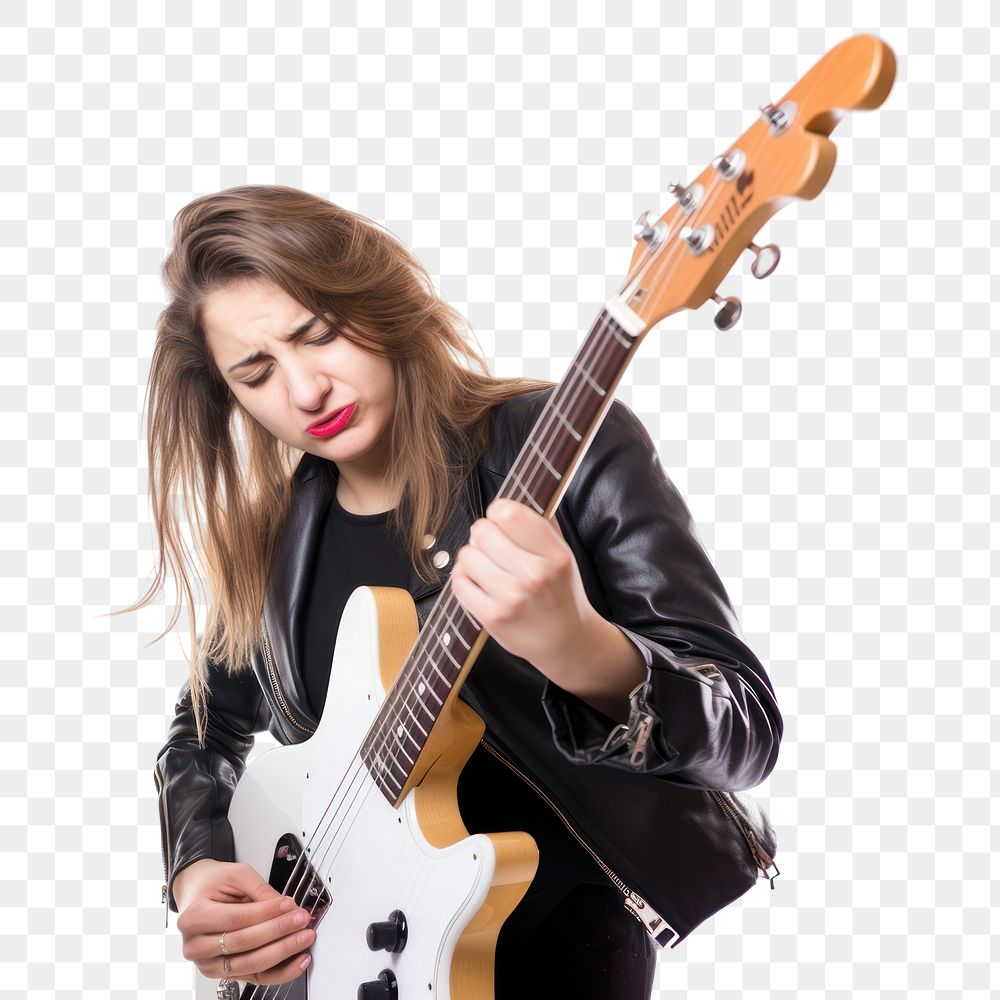 PNG Musician guitar individuality performance. AI generated Image by rawpixel.