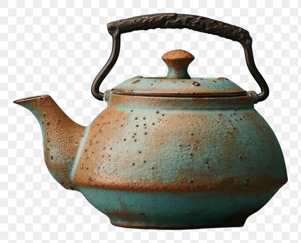 PNG Teapot pottery kettle drink. AI generated Image by rawpixel.