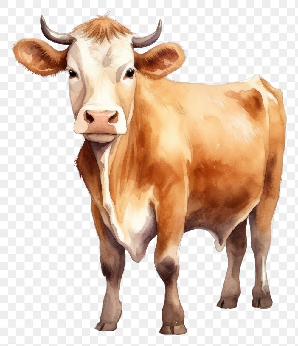 PNG Livestock mammal cattle animal. AI generated Image by rawpixel.