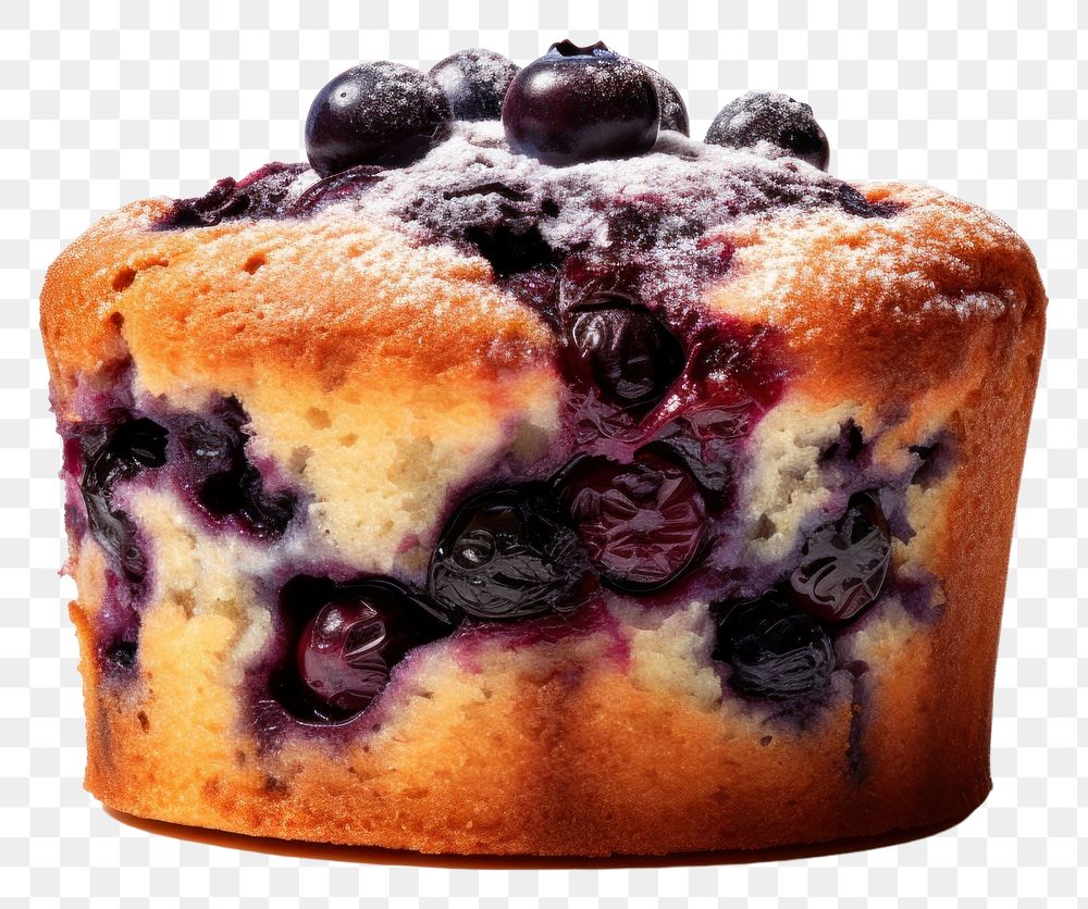 PNG Blueberry muffin dessert fruit. AI generated Image by rawpixel.