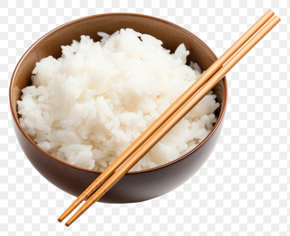 PNG Chopsticks rice white food. AI generated Image by rawpixel.