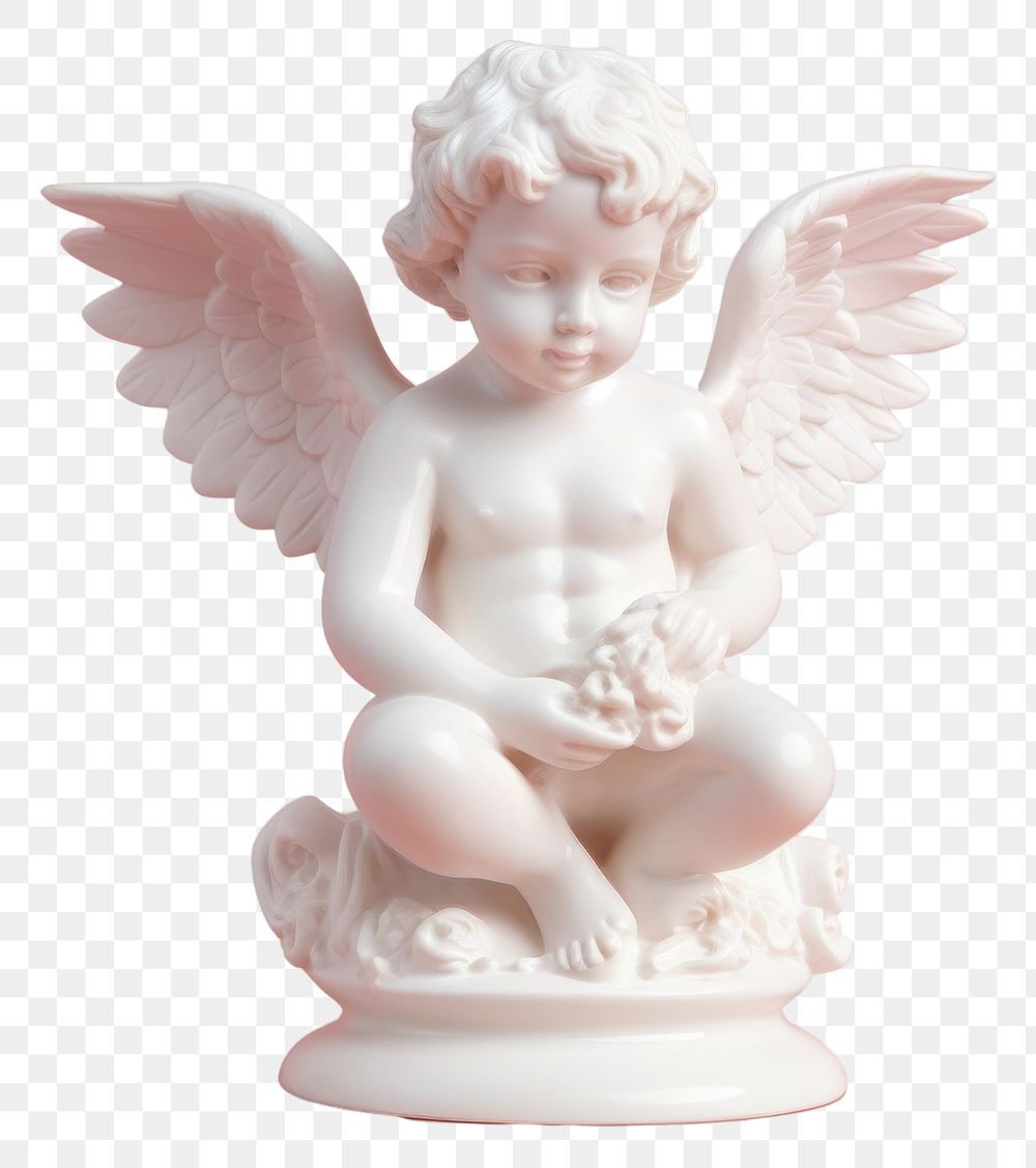 PNG Figurine angel representation spirituality. AI generated Image by rawpixel.