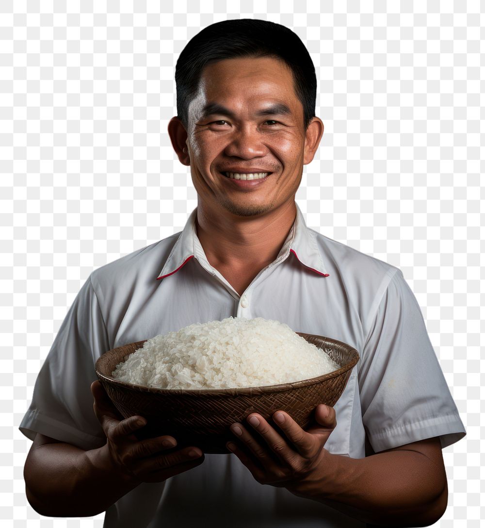 PNG Rice portrait adult smile. AI generated Image by rawpixel.