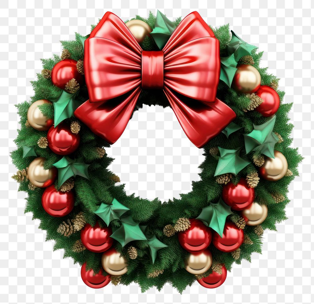 PNG Wreath christmas food transparent background