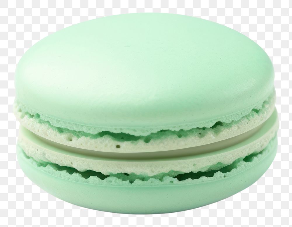 PNG Macarons dessert green food. 