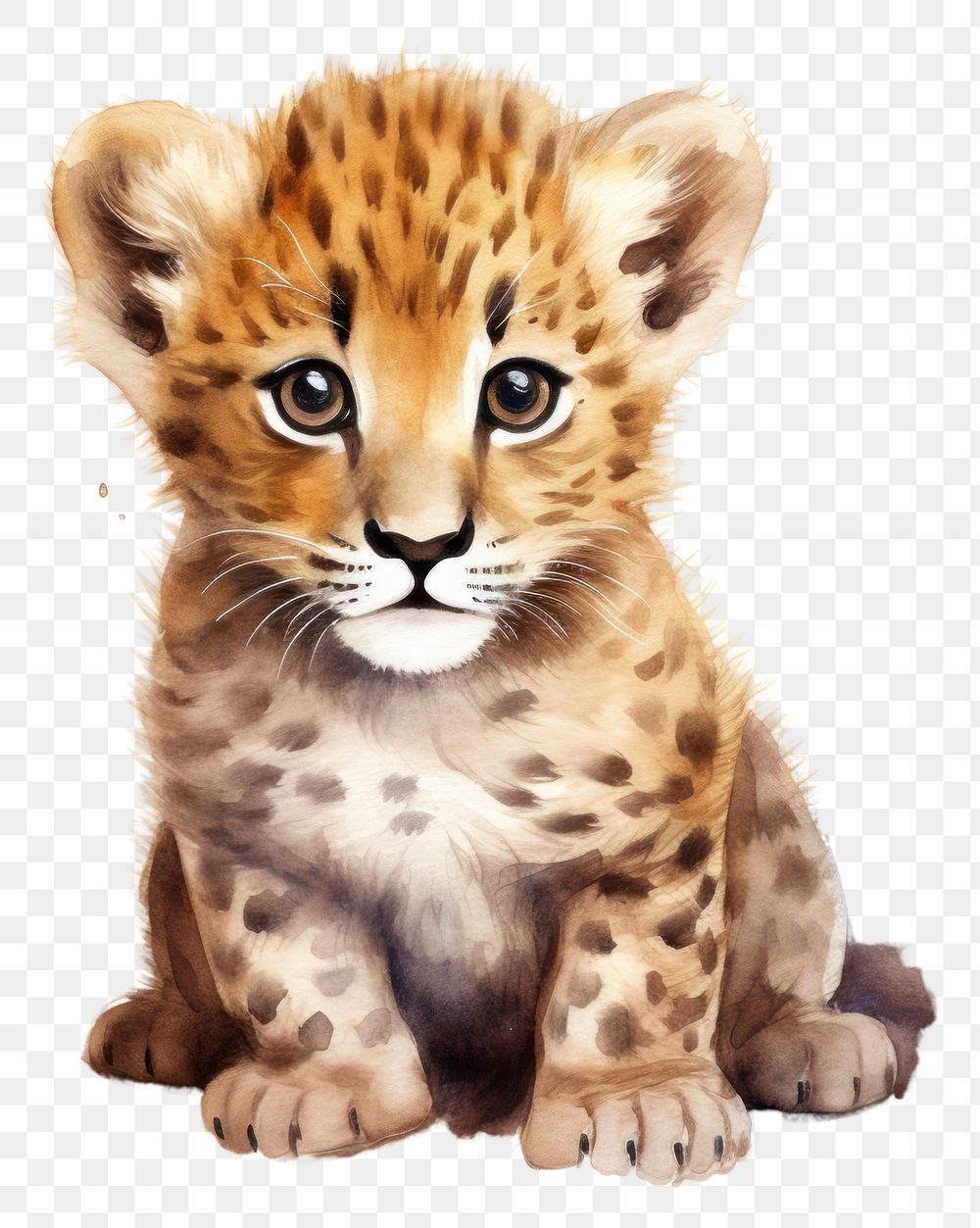 PNG Leopard wildlife cheetah animal. AI generated Image by rawpixel.