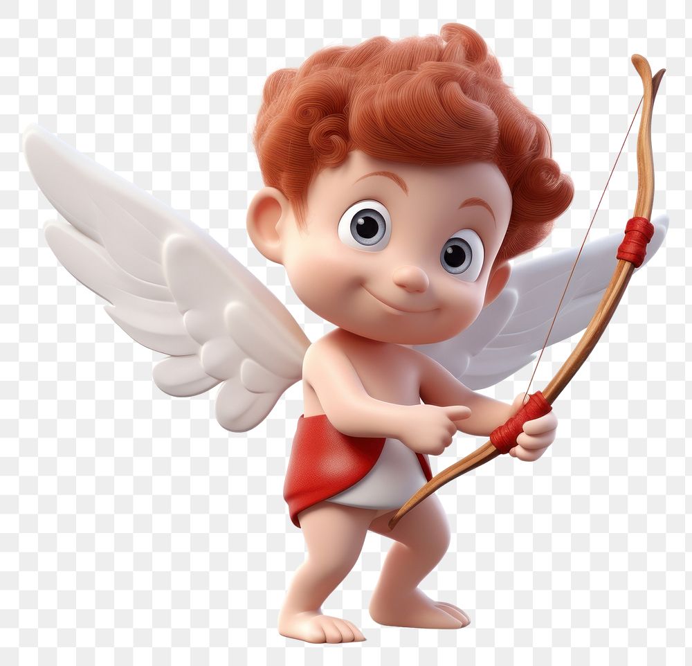 PNG Cartoon cupid transparent background representation. AI generated Image by rawpixel.