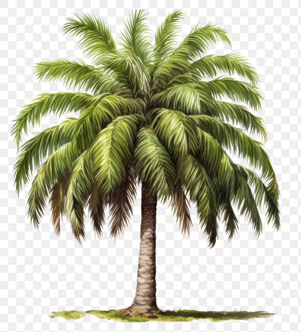 PNG Tree coconut plant transparent background. AI generated Image by rawpixel.