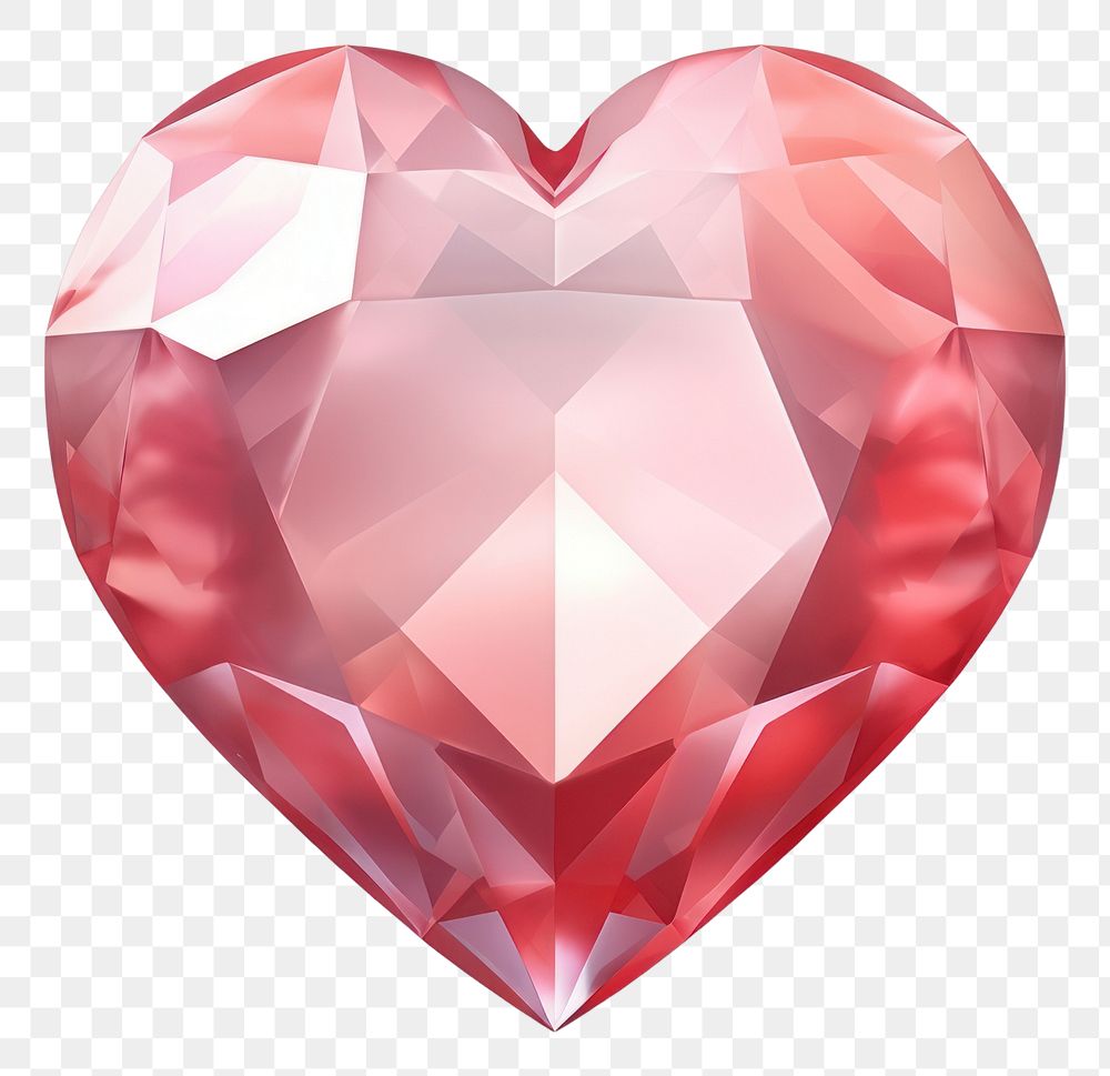 PNG Gemstone jewelry diamond heart. AI generated Image by rawpixel.