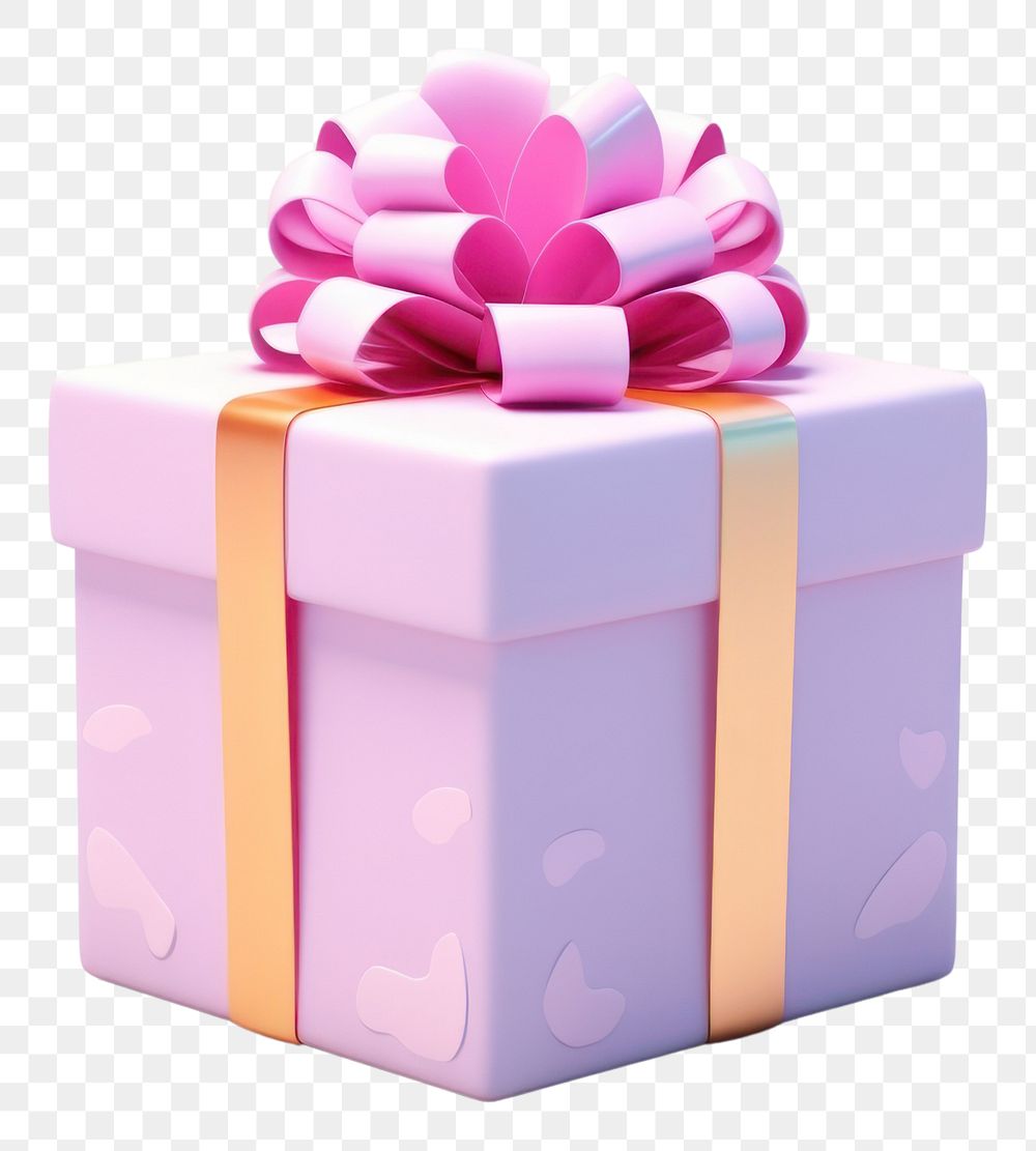PNG Birthday present gift box. AI generated Image by rawpixel.