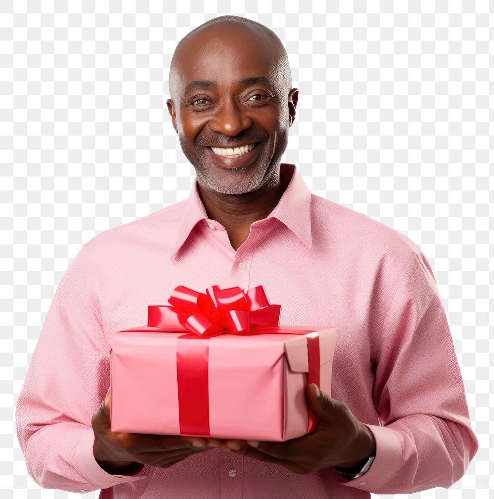 PNG Birthday present holding adult. AI generated Image by rawpixel.
