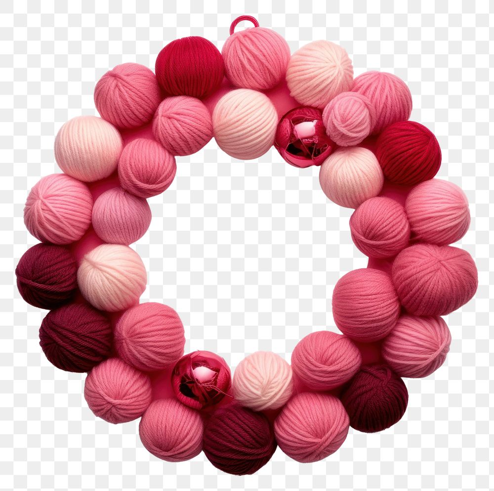 PNG Wreath jewelry pink red transparent background