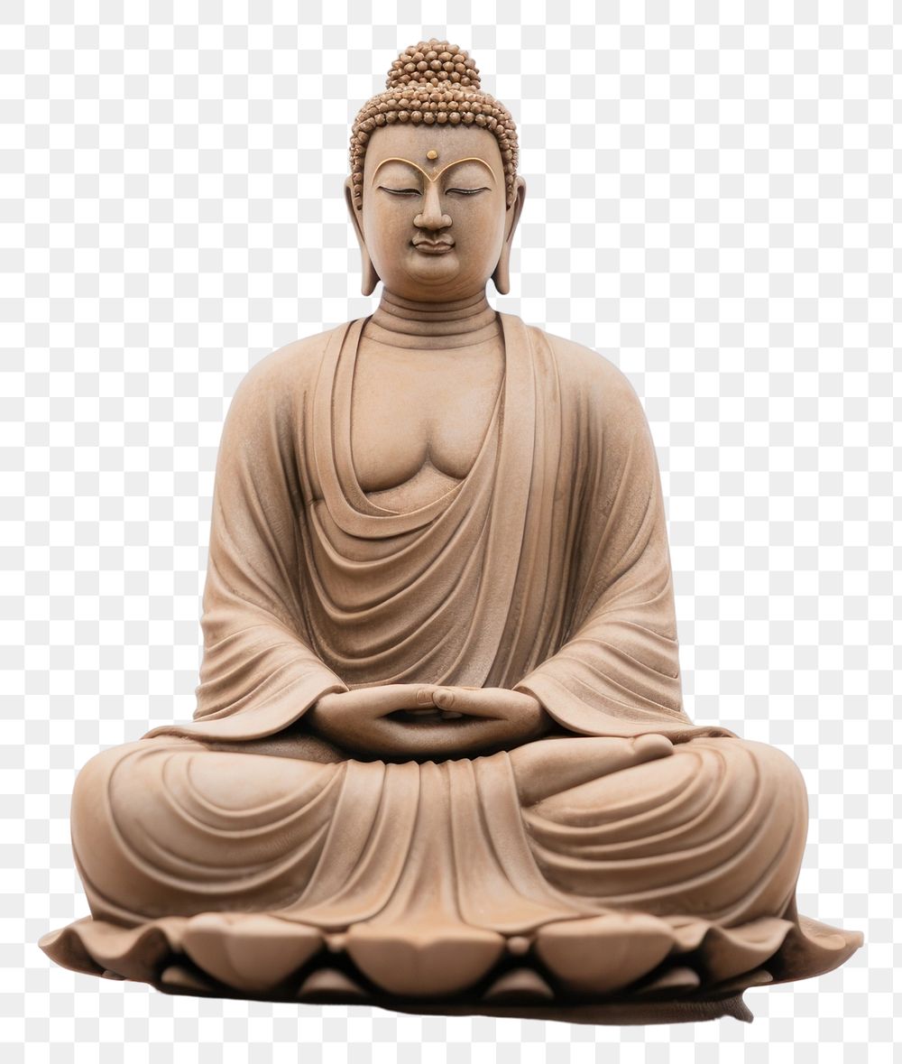 PNG Statue buddha representation spirituality. AI generated Image by rawpixel.